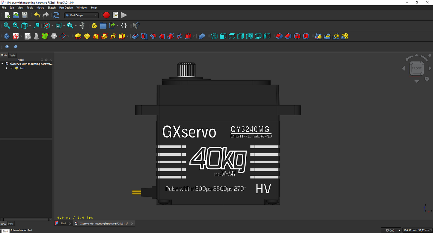 GX Servo With or Without Mounting Hardware