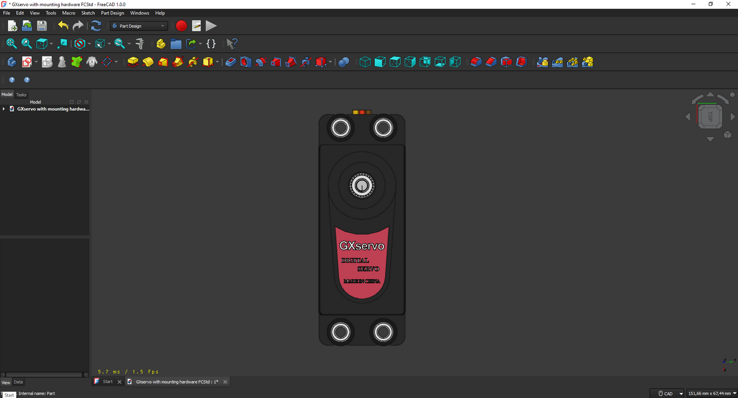 GX Servo With or Without Mounting Hardware