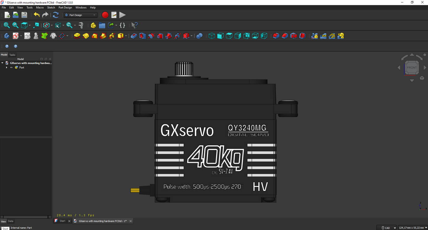 GX Servo With or Without Mounting Hardware